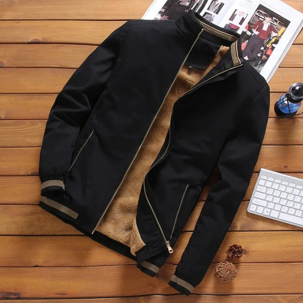 Belle Tresor Men's Cold Warm Casual Versatile Fashion Trend Aviator Jacket